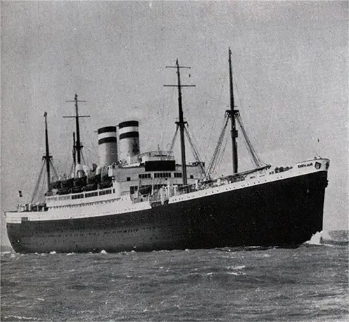 The SS Deutschland of the Hamburg America Line.