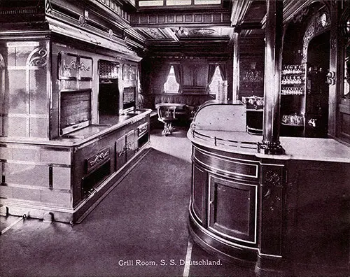 Grill Room on the SS Deutshcland.