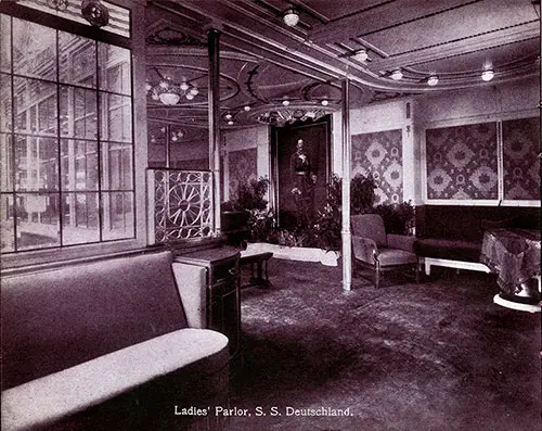 Ladies' Parlor of the SS Deutschland.