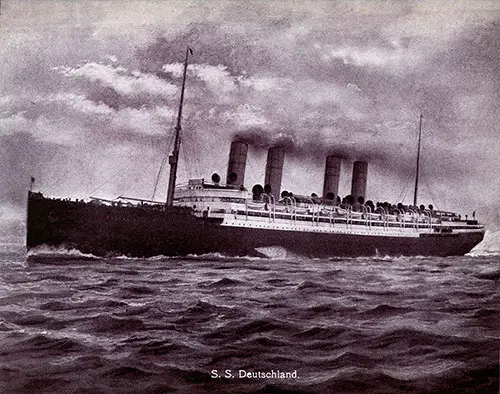 The SS Deutschland of the Hamburg America Line