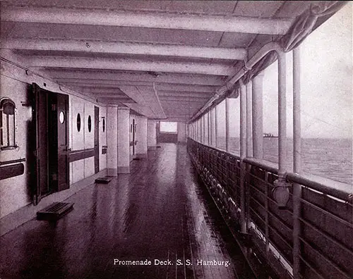 Promenade Deck SS Hamburg