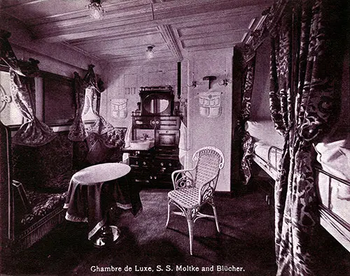 Chambre Deluxe, SS Molke and SS Blücher (Bluecher).