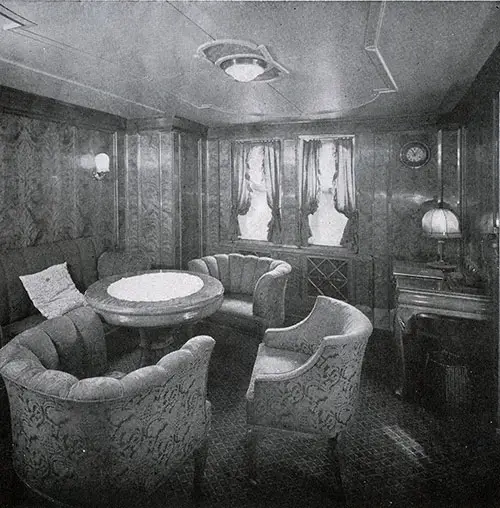 Drawing Room of a First Class Suite