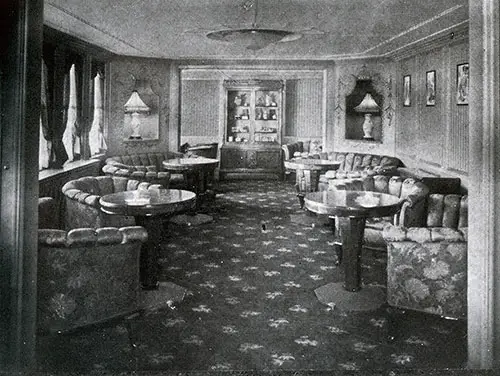 First Class Ladies' Parlor on the SS Deutschland.