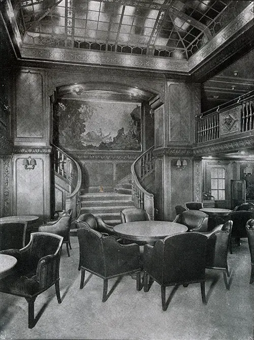 First Class Smoking Room on the SS Deutschland.