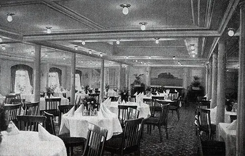 SS. "Königin Louise" Large Dining Room.