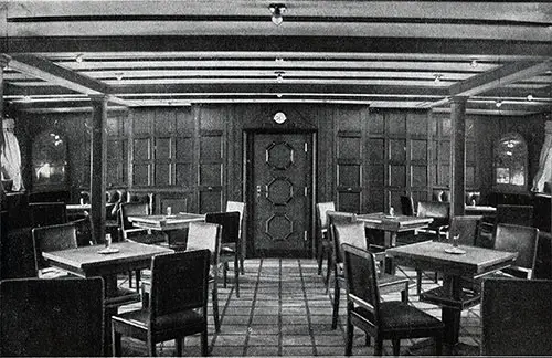 Smoking Room on the Konigin Luise of the Hamburg-American Line, 1914.