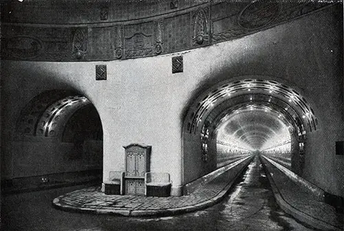 The Elb Tunnel in Hamburg, Germany.