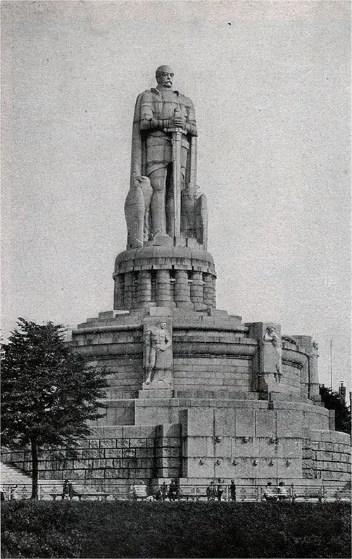 Bismarck Monument in Hamburg, Germany.