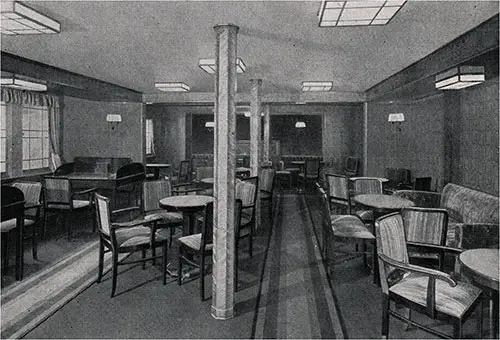 The Third Class Social Hall on the St. Louis.
