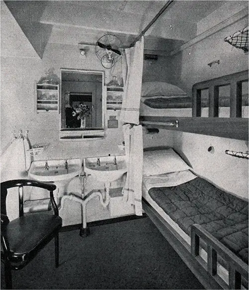 Two-Berth Third Class Cabin on the St. Louis.