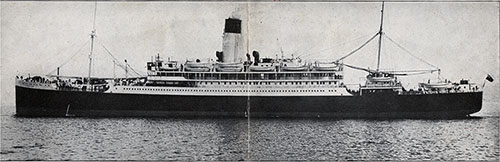 The Lamport & Holt Line Steamer SS Vandyck Leaving New York.
