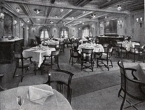 Cabin-Class Dining Room on the SS Colombo.