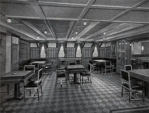 The Other Cabin Class Smoking Room on the SS Colombo.