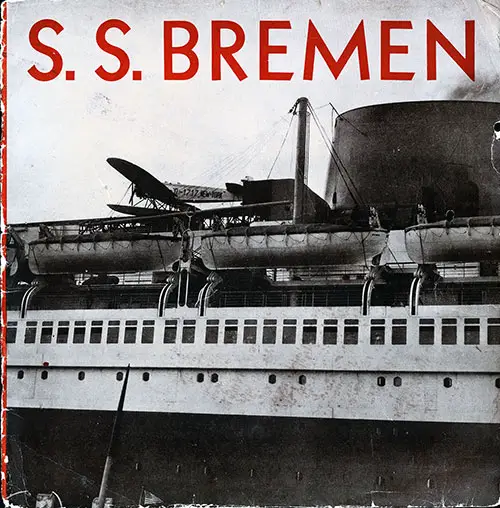 Cover of 1929 Brochure Featuring the SS Bremen of the Norddeutscher Lloyd.