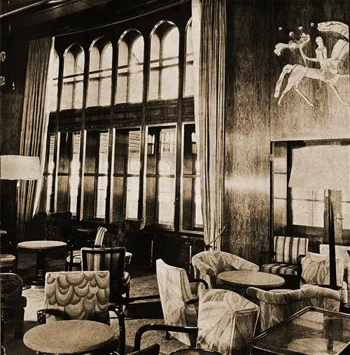 Corner of the First Class Lounge.