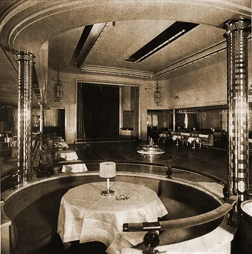 SS Bremen First Class Ballroom.