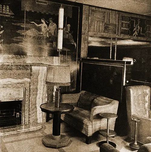 Another Corner of the First Class Smoking Room.