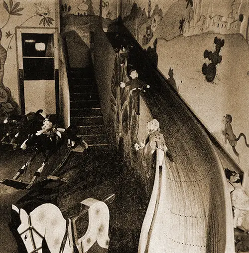 The First Class Children's Playroom on the SS Bremen.