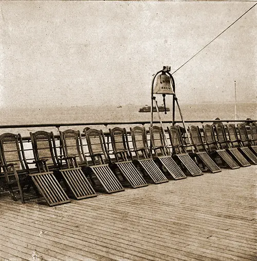 A Section of the Second Class Deck on the SS Bremen.