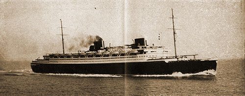 The SS Bremen of the North German Lloyd.
