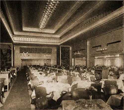 First Class Dining Room.