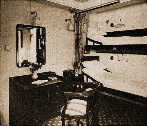 Second Class Two-Berth Stateroom.