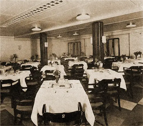 Tourist Third Cabin Dining Room.