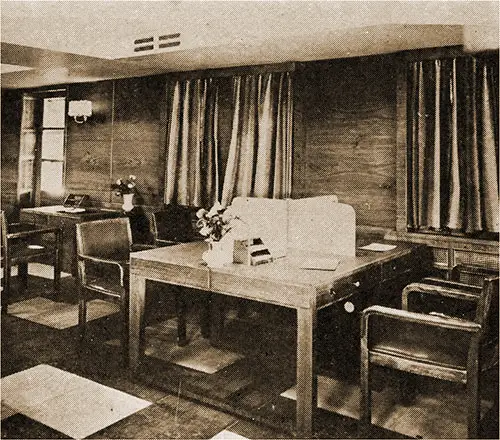 Tourist Third Cabin Writing Room.