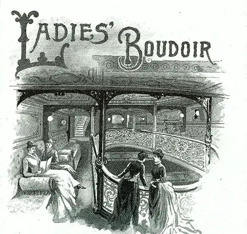 Women Can Relax and Socialize in the Ladies' Boudoir.