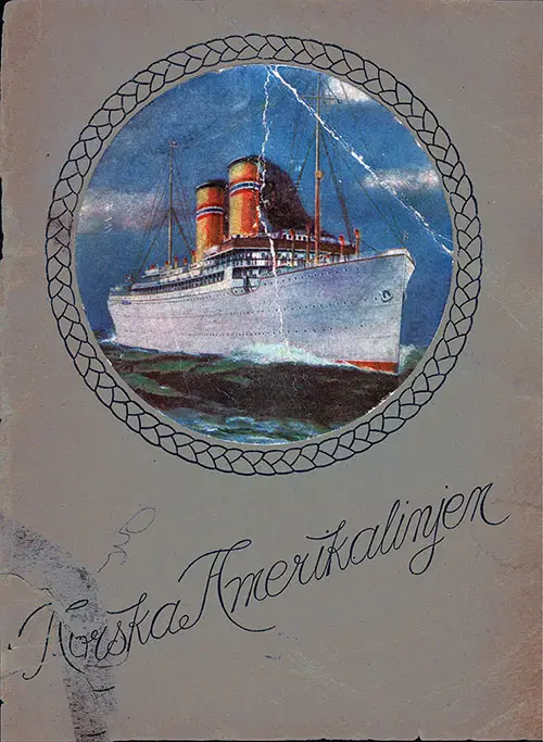 Framsida, 1915 Broschyr från Norska Amerikalinjen