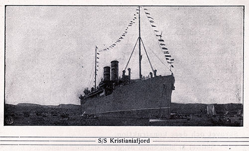 S/S Kristianiafjord Den Norska Amerikalinjen.