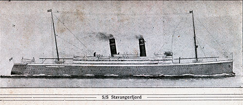S/S Stavangerfjord av norska-Amerika linjen.