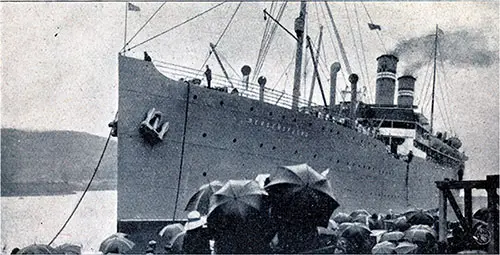 Departure of the SS Bergensfjrod from Kristiania (Oslo).