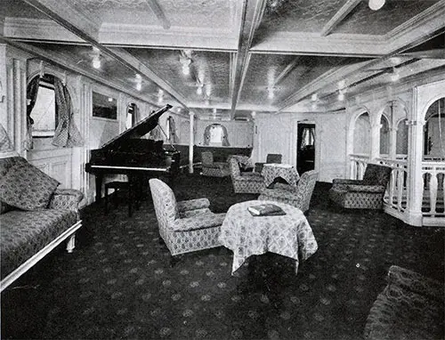 SS Bergensfjord Music Room.
