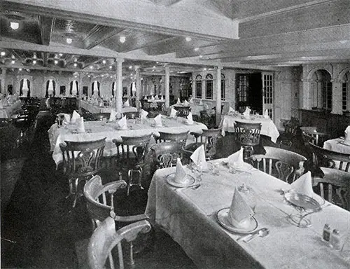 SS Bergensfjord Dining Room.