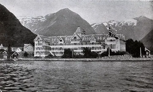 The Famous Balestrand Hotel in Blaestrand, By the Sognefjord.