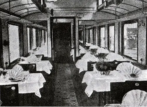Railroad Dining Car.