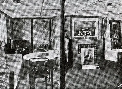 Ladies' Room on a Fjord Steamer.