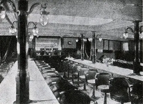 Restaurant on a Fjord Steamer.