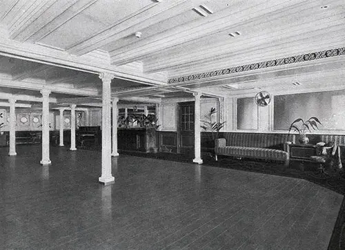 Ballroom on the Orduña and Orbita. Designed for Gaiety.