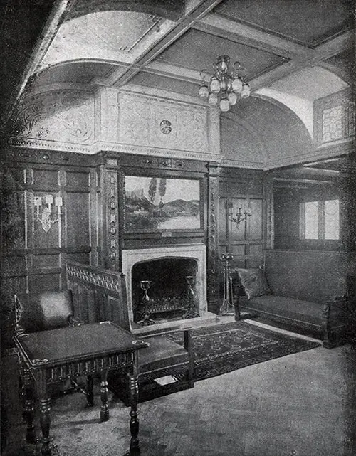 First Class Smoking Room.