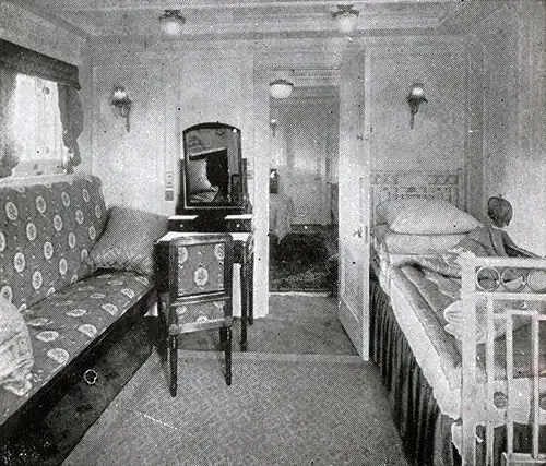 Bedroom in a Suite on B Deck.