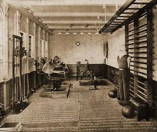 Large Gymnasium for First Class Passengers.
