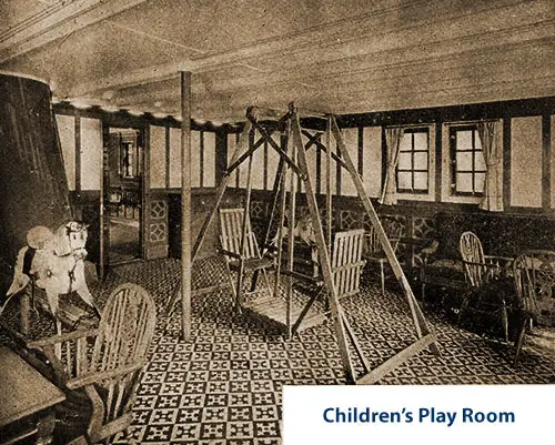 Children's Play Room on the Belgenland.