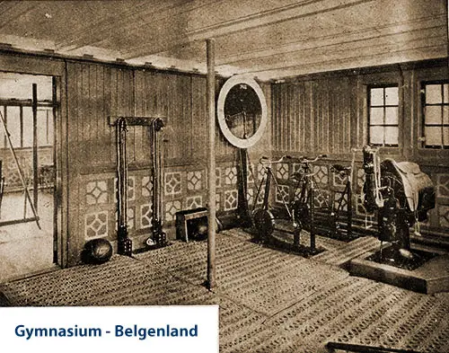 The Gymnasium on the Belgenland.