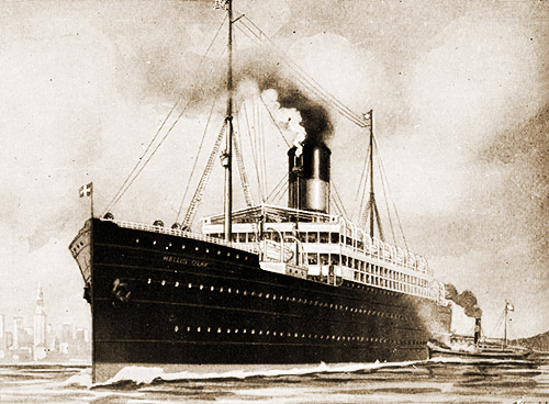 The SS Hellig Olav of the Scandinavian American Line 1903-1934.