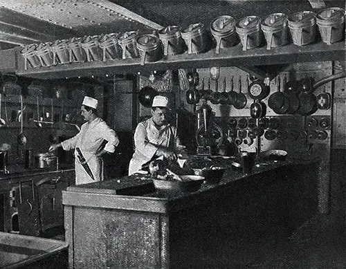 Cooks Preparing Meals for Third Class Passengers.