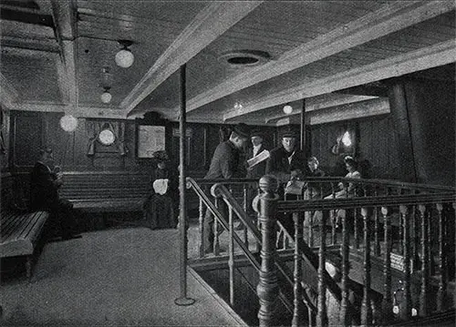 View of the Third Class Lounge.