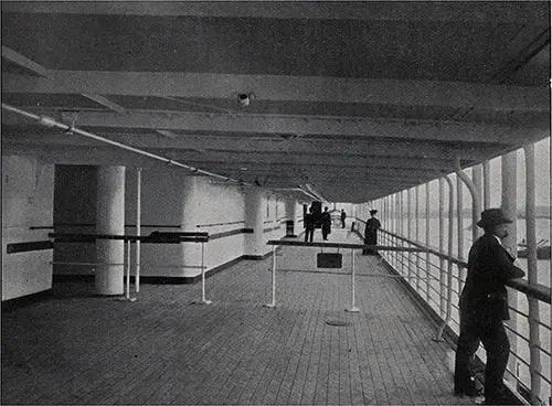 View of the Third Class Promenade Deck.